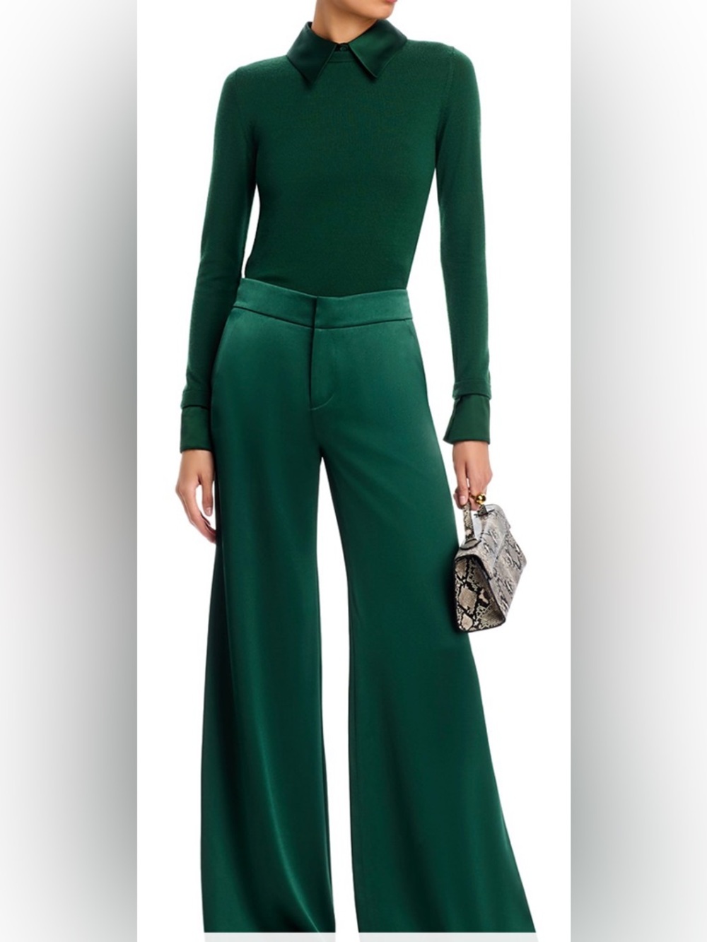 Alice + Olivia Nessi Wide-Leg Trousers. Top available for sale in size 10 & 12. - Picture 6 of 14